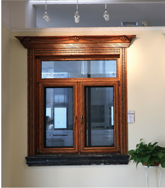 Energy-saving Out-opening Window of Aluminum-wood Broken Bridge + Inner Metal Net(Series LM120)